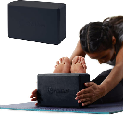Yoga Block - Supportive Latex-Free Eva Foam - Soft Non-Slip Surface with Beveled Edges for Yoga, Pilates, Meditation