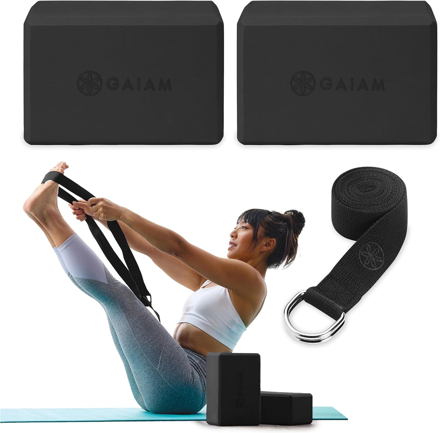 Yoga Block - Supportive Latex-Free Eva Foam - Soft Non-Slip Surface with Beveled Edges for Yoga, Pilates, Meditation