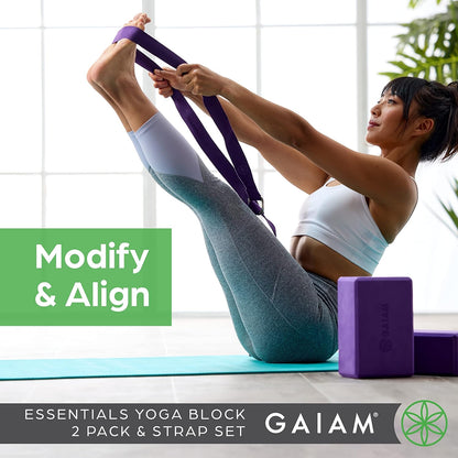 Yoga Block - Supportive Latex-Free Eva Foam - Soft Non-Slip Surface with Beveled Edges for Yoga, Pilates, Meditation