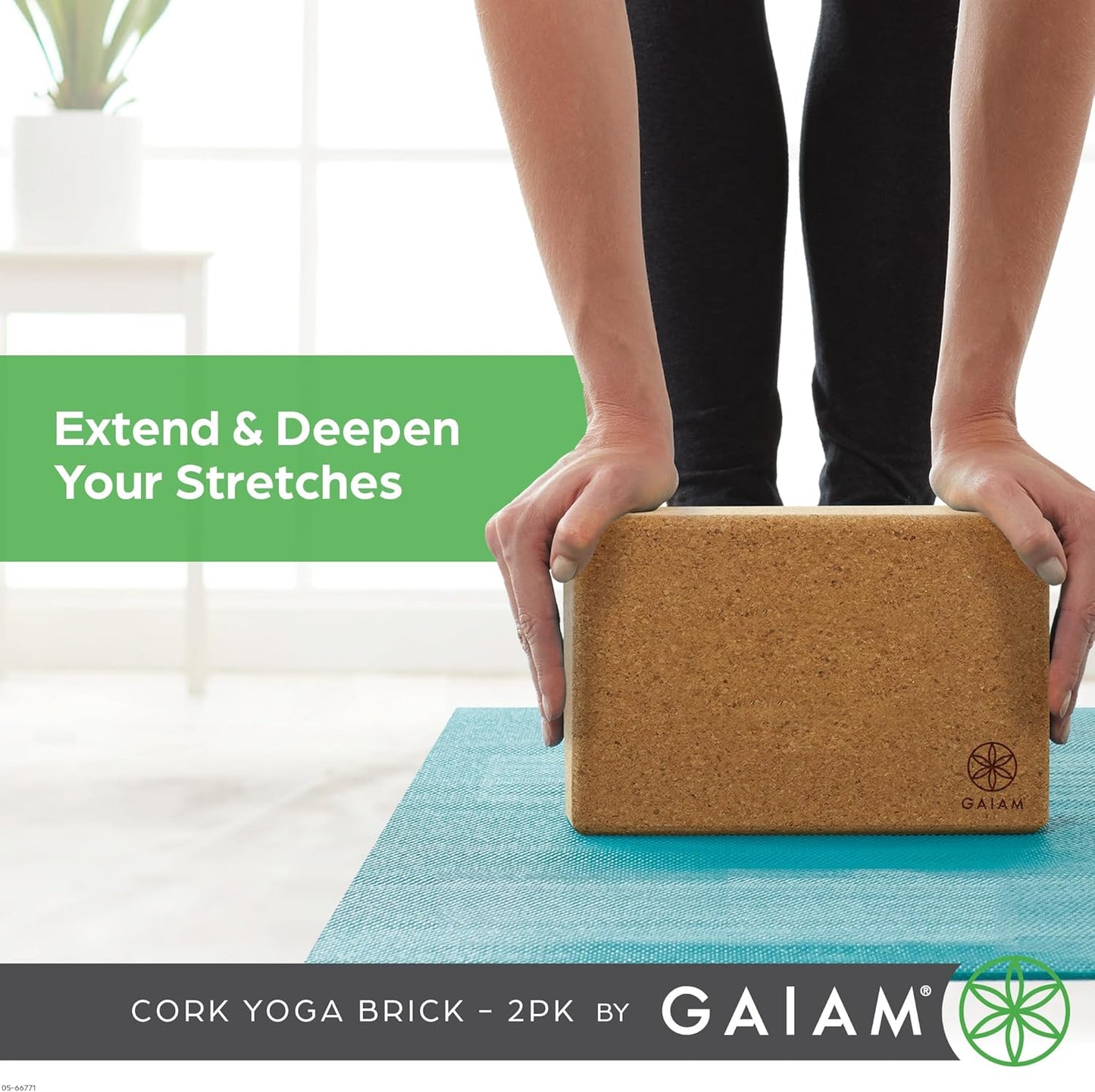Yoga Block - Supportive Latex-Free Eva Foam - Soft Non-Slip Surface with Beveled Edges for Yoga, Pilates, Meditation