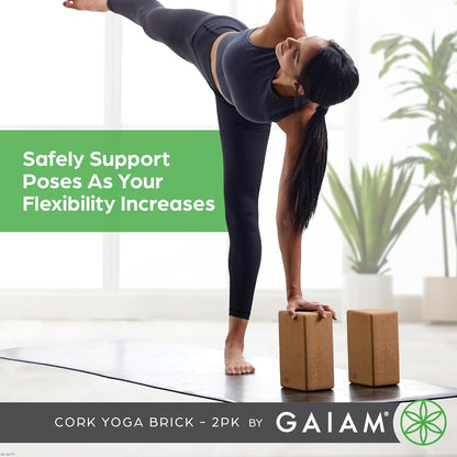 Yoga Block - Supportive Latex-Free Eva Foam - Soft Non-Slip Surface with Beveled Edges for Yoga, Pilates, Meditation