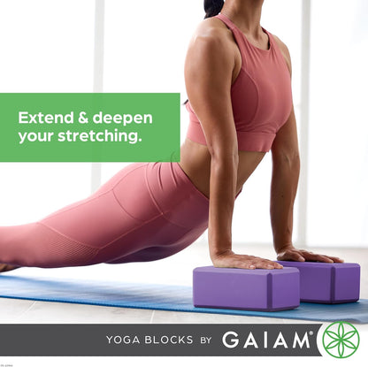 Yoga Block - Supportive Latex-Free Eva Foam - Soft Non-Slip Surface with Beveled Edges for Yoga, Pilates, Meditation