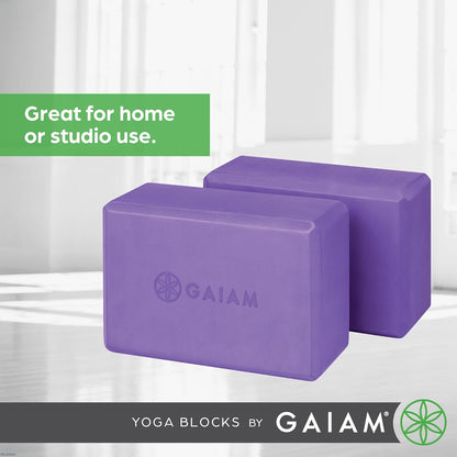 Yoga Block - Supportive Latex-Free Eva Foam - Soft Non-Slip Surface with Beveled Edges for Yoga, Pilates, Meditation