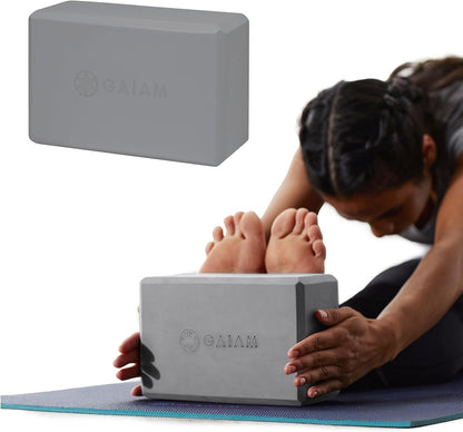 Yoga Block - Supportive Latex-Free Eva Foam - Soft Non-Slip Surface with Beveled Edges for Yoga, Pilates, Meditation