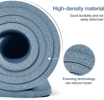 Yoga Mat Non Slip NBR Extra Thick Yoga Mat, 72"L x 32"/24"W x 0.6"/0.4"TH (185cm x 80cm/61cm x 15mm/10mm), Anti-Tear Exercise Mat with Carrying Strap and Bag, Workout Mats for Yoga, Pilates