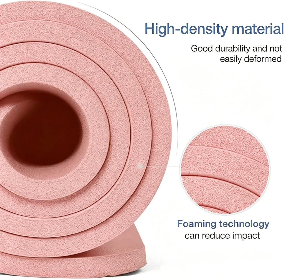 Yoga Mat Non Slip NBR Extra Thick Yoga Mat, 72"L x 32"/24"W x 0.6"/0.4"TH (185cm x 80cm/61cm x 15mm/10mm), Anti-Tear Exercise Mat with Carrying Strap and Bag, Workout Mats for Yoga, Pilates