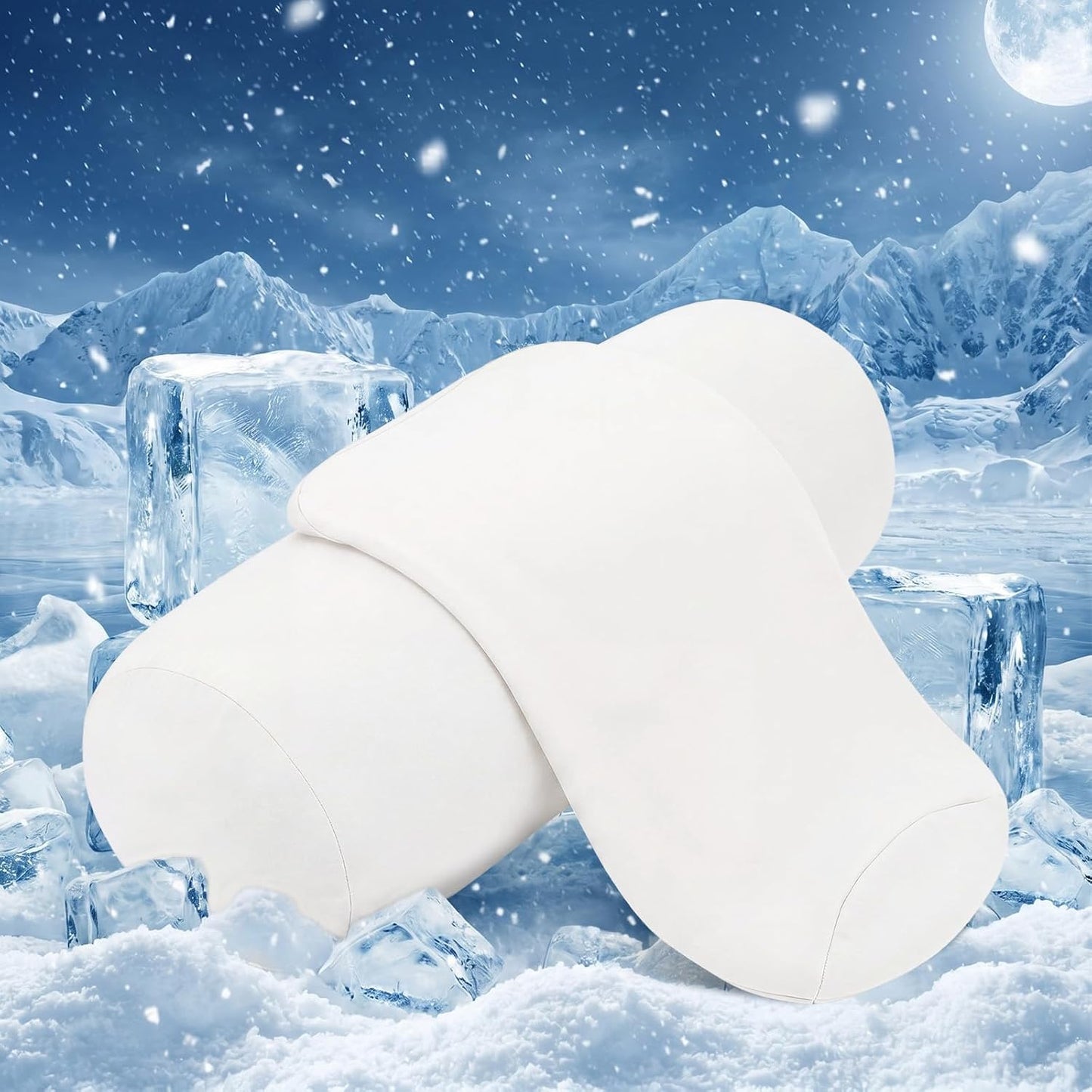2 Pcs Neck Roll Pillow Case, 16 X 6 Inch Short Plush Gray