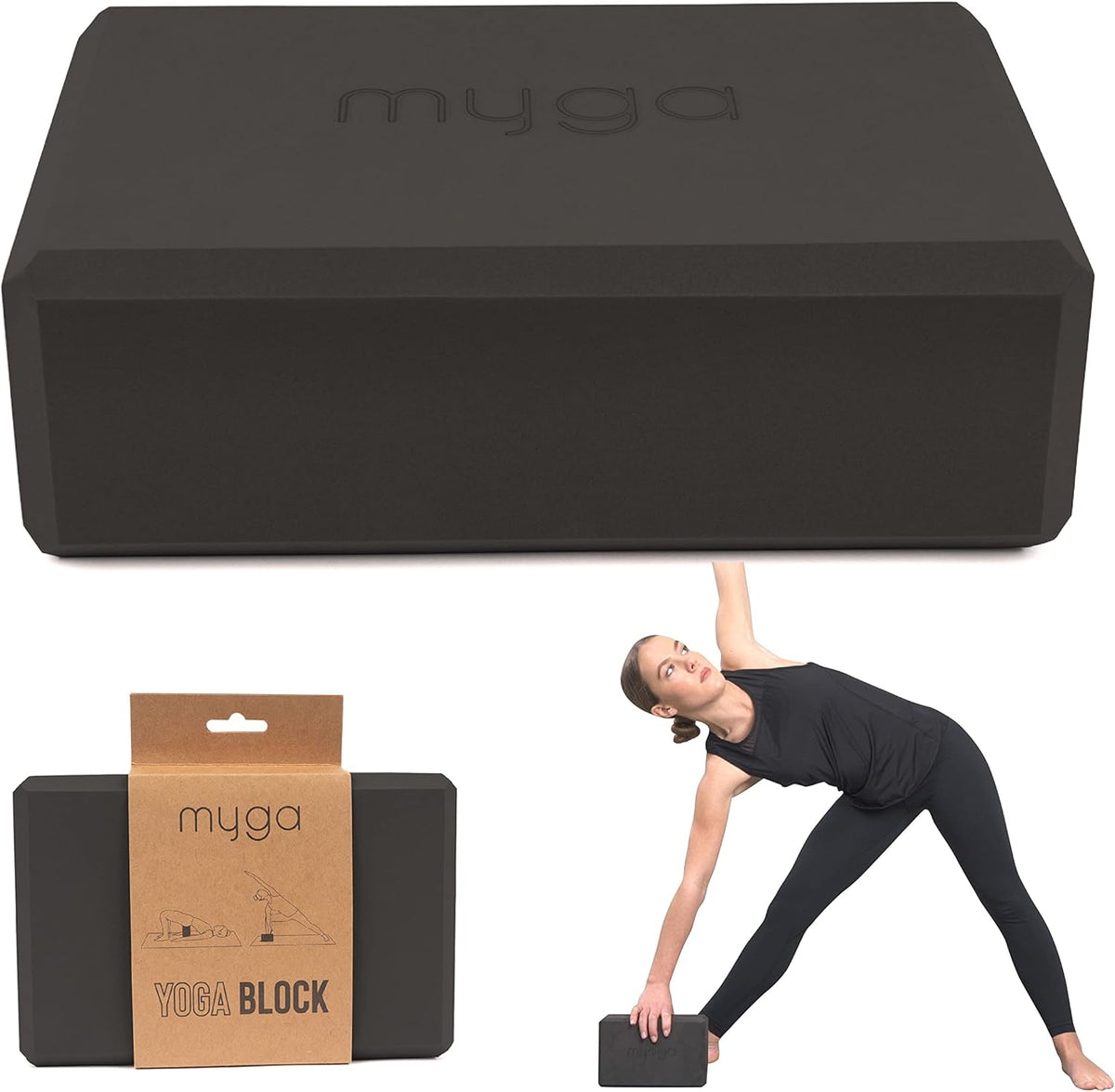 Yoga Block,Lightweight EVA Foam Yoga Brick,High Density Non-Slip Block for Yoga Poses, Pilates, Balance and Flexibility
