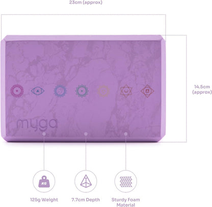 Yoga Block,Lightweight EVA Foam Yoga Brick,High Density Non-Slip Block for Yoga Poses, Pilates, Balance and Flexibility