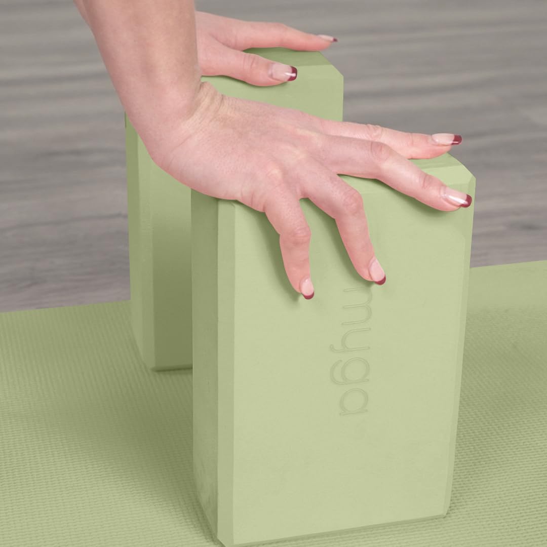 Yoga Block,Lightweight EVA Foam Yoga Brick,High Density Non-Slip Block for Yoga Poses, Pilates, Balance and Flexibility