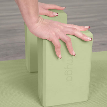 Yoga Block,Lightweight EVA Foam Yoga Brick,High Density Non-Slip Block for Yoga Poses, Pilates, Balance and Flexibility