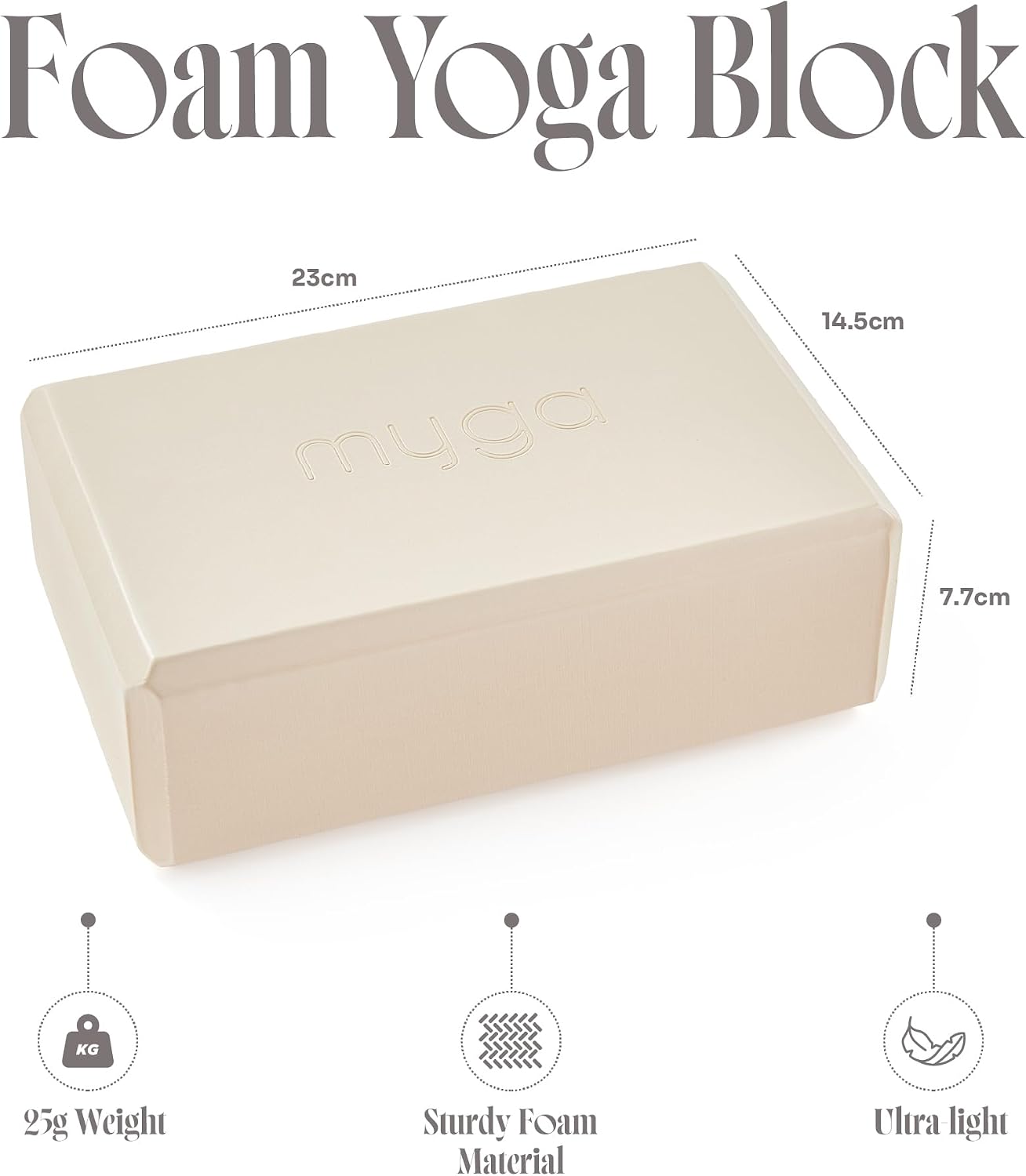 Yoga Block,Lightweight EVA Foam Yoga Brick,High Density Non-Slip Block for Yoga Poses, Pilates, Balance and Flexibility