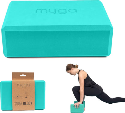 Yoga Block,Lightweight EVA Foam Yoga Brick,High Density Non-Slip Block for Yoga Poses, Pilates, Balance and Flexibility