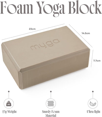 Yoga Block,Lightweight EVA Foam Yoga Brick,High Density Non-Slip Block for Yoga Poses, Pilates, Balance and Flexibility