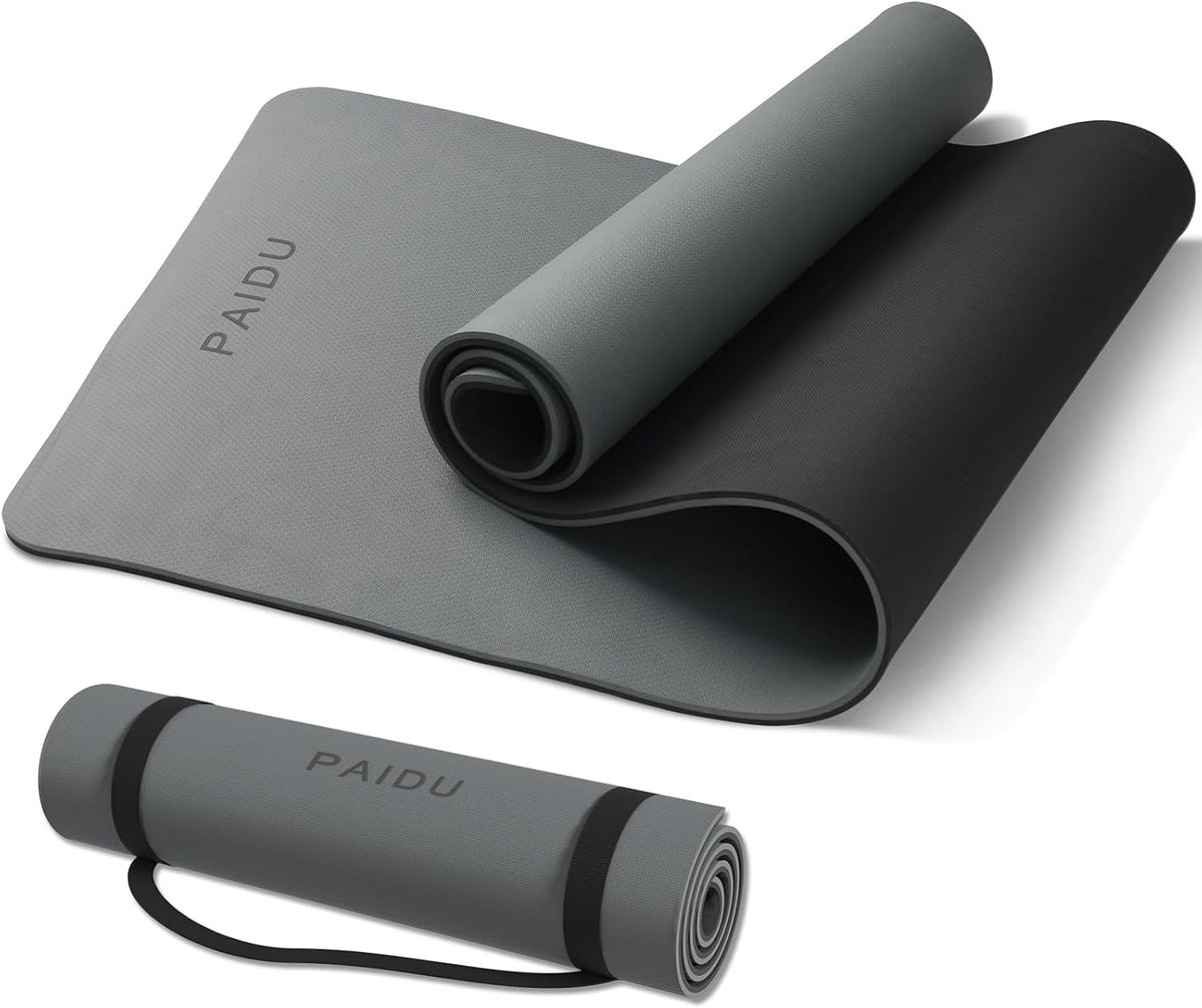 Yoga Mat Non Slip Anti-tear,extra thick-2/5 inch（10MM）High Resiliency Professional POE Yoga Mats for Women Men Kids,72"x24"inch,Workout, Yoga, Pilates and Floor Exercise, with Carrier Strap