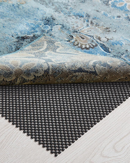 3x5 Ft Rug Pad Gripper for Hardwood Floors, Non Slip Rug Pads for Area Rugs, Thick Dark Grey Rug Grippers for Tile Floors, Under Carpet Anti Skid Mat, Keep Your Rugs Safe and in Place