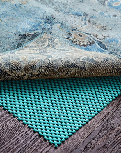 3x5 Ft Rug Pad Gripper for Hardwood Floors, Non Slip Rug Pads for Area Rugs, Thick Dark Grey Rug Grippers for Tile Floors, Under Carpet Anti Skid Mat, Keep Your Rugs Safe and in Place