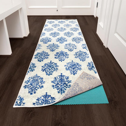 3x5 Ft Rug Pad Gripper for Hardwood Floors, Non Slip Rug Pads for Area Rugs, Thick Dark Grey Rug Grippers for Tile Floors, Under Carpet Anti Skid Mat, Keep Your Rugs Safe and in Place