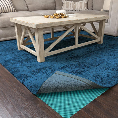 3x5 Ft Rug Pad Gripper for Hardwood Floors, Non Slip Rug Pads for Area Rugs, Thick Dark Grey Rug Grippers for Tile Floors, Under Carpet Anti Skid Mat, Keep Your Rugs Safe and in Place