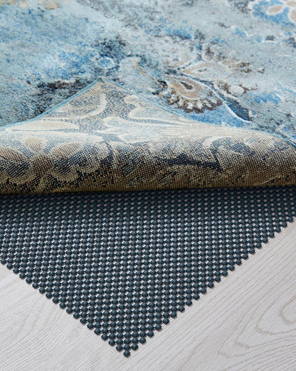 3x5 Ft Rug Pad Gripper for Hardwood Floors, Non Slip Rug Pads for Area Rugs, Thick Dark Grey Rug Grippers for Tile Floors, Under Carpet Anti Skid Mat, Keep Your Rugs Safe and in Place
