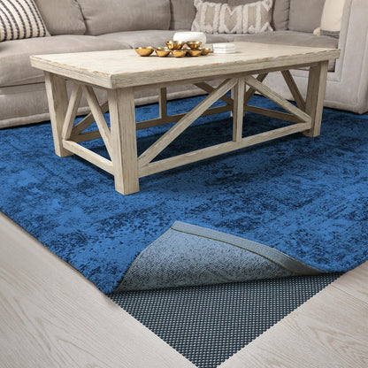 3x5 Ft Rug Pad Gripper for Hardwood Floors, Non Slip Rug Pads for Area Rugs, Thick Dark Grey Rug Grippers for Tile Floors, Under Carpet Anti Skid Mat, Keep Your Rugs Safe and in Place