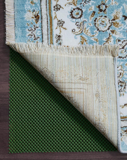 3x5 Ft Rug Pad Gripper for Hardwood Floors, Non Slip Rug Pads for Area Rugs, Thick Dark Grey Rug Grippers for Tile Floors, Under Carpet Anti Skid Mat, Keep Your Rugs Safe and in Place