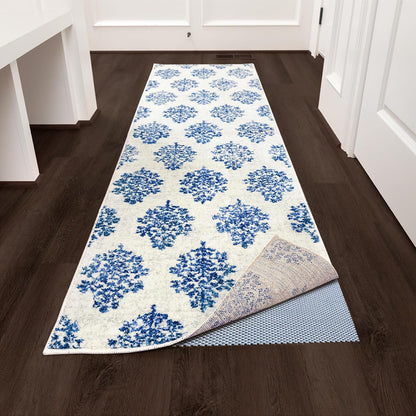 3x5 Ft Rug Pad Gripper for Hardwood Floors, Non Slip Rug Pads for Area Rugs, Thick Dark Grey Rug Grippers for Tile Floors, Under Carpet Anti Skid Mat, Keep Your Rugs Safe and in Place