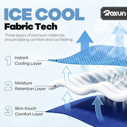 Cooling Towels, 4 Pack (40''x12'') Chilly Ice Rags for Neck and Face