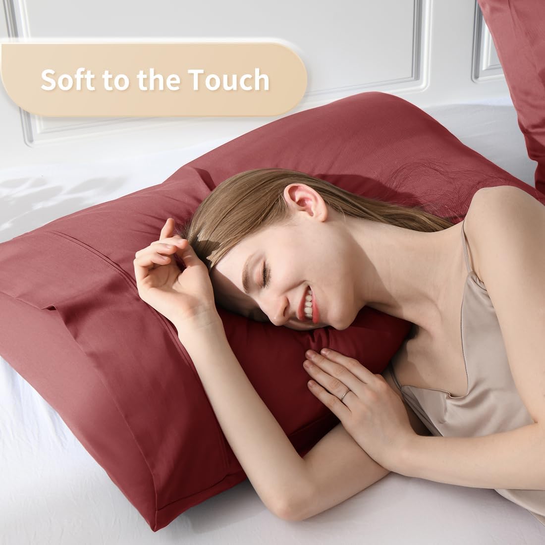 Body Pillowcase, Cooling Viscose from Bamboo Pillow Cover with Zipper Closure, Soft Moisture-Wicking for Hot Sleepers, Hair and Skin-Friendly, Gray, 1 Pack