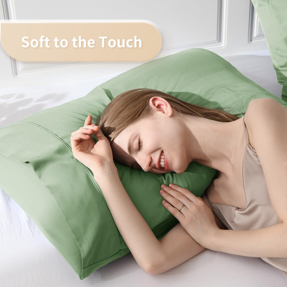 Body Pillowcase, Cooling Viscose from Bamboo Pillow Cover with Zipper Closure, Soft Moisture-Wicking for Hot Sleepers, Hair and Skin-Friendly, Gray, 1 Pack