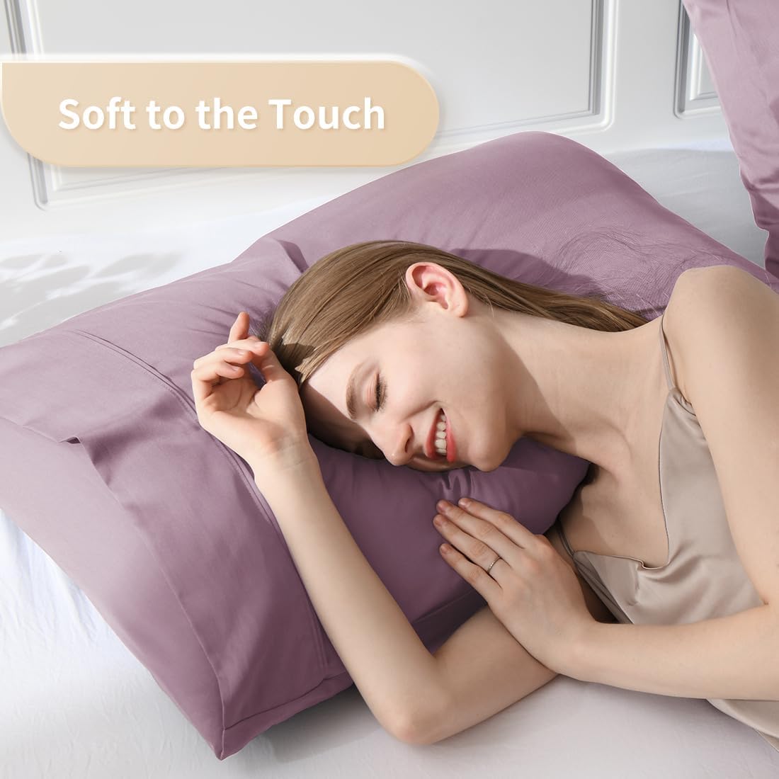 Body Pillowcase, Cooling Viscose from Bamboo Pillow Cover with Zipper Closure, Soft Moisture-Wicking for Hot Sleepers, Hair and Skin-Friendly, Gray, 1 Pack
