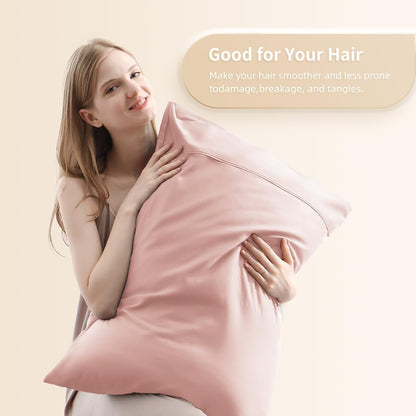 Body Pillowcase, Cooling Viscose from Bamboo Pillow Cover with Zipper Closure, Soft Moisture-Wicking for Hot Sleepers, Hair and Skin-Friendly, Gray, 1 Pack