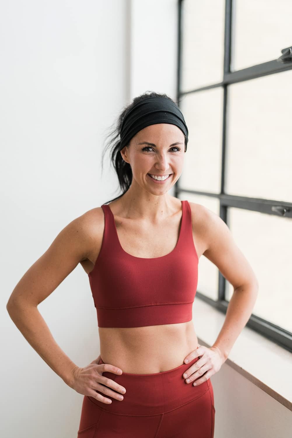 4" Wide Workout Headbands for Women (4 Pack) – Non-Slip Sweatbands for Gym, Running & Yoga