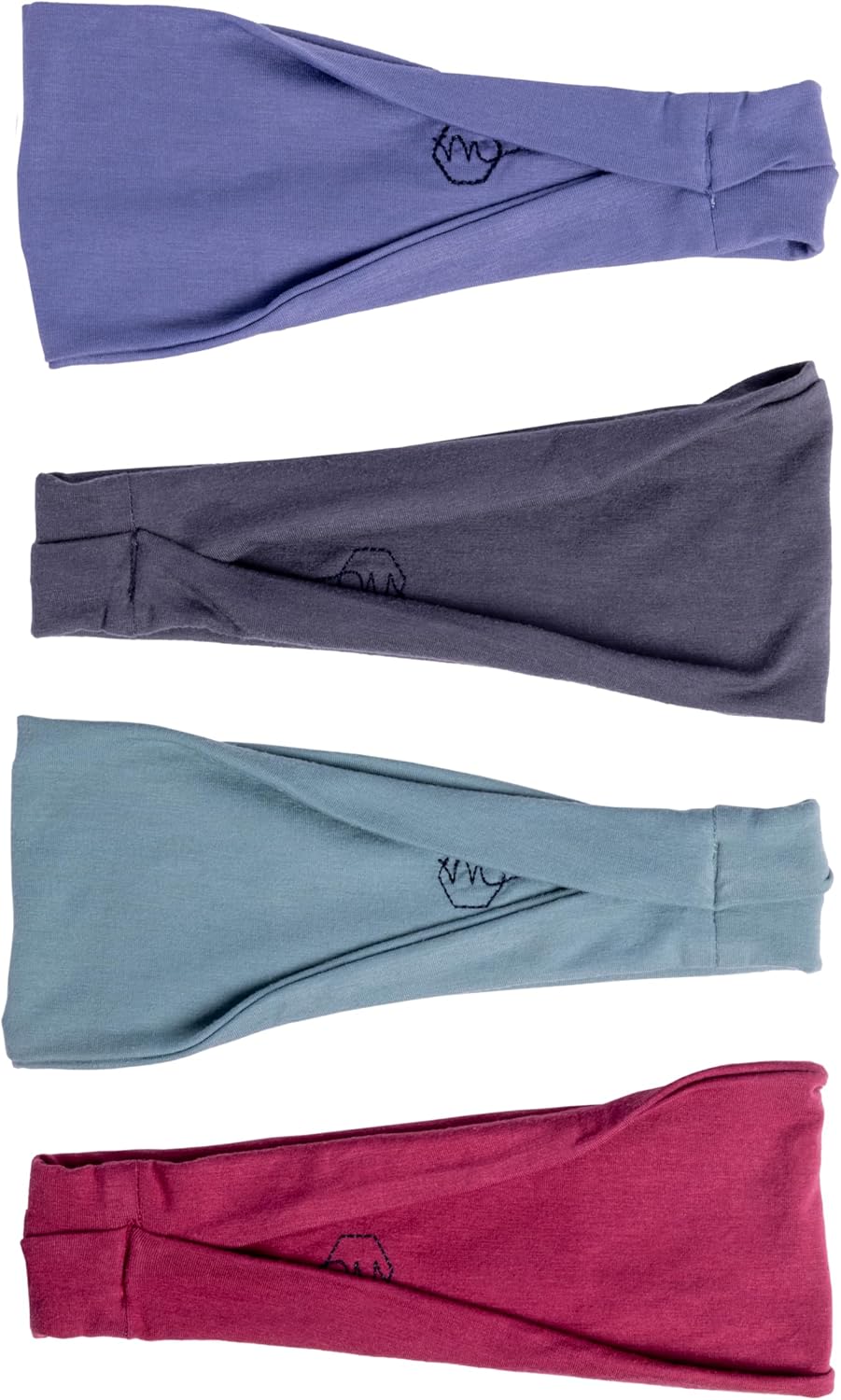 4" Wide Workout Headbands for Women (4 Pack) – Non-Slip Sweatbands for Gym, Running & Yoga