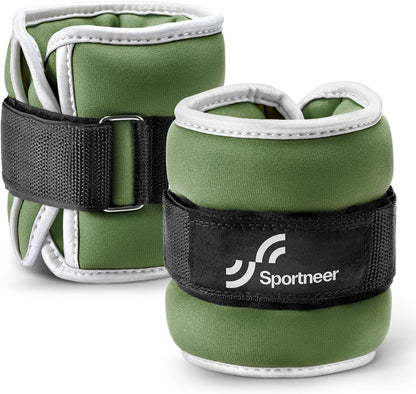 Ankle Weights Wrist Weights Pair of 1/2/4/6/10 LBS for Men Women Kids Strength Training Wrist and Ankle Weights Set with Reflective Strips for Dancing Running Walking Fitness Workout Gym