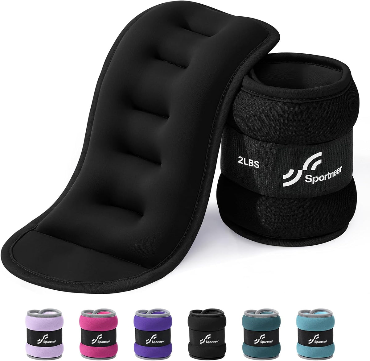 Ankle Weights Wrist Weights Pair of 1/2/4/6/10 LBS for Men Women Kids Strength Training Wrist and Ankle Weights Set with Reflective Strips for Dancing Running Walking Fitness Workout Gym