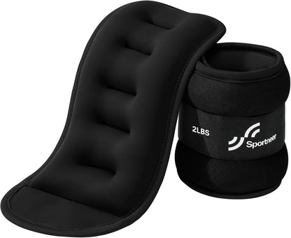 Ankle Weights Wrist Weights Pair of 1/2/4/6/10 LBS for Men Women Kids Strength Training Wrist and Ankle Weights Set with Reflective Strips for Dancing Running Walking Fitness Workout Gym