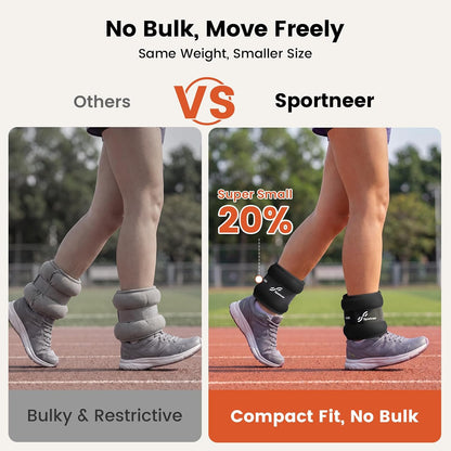 Ankle Weights Wrist Weights Pair of 1/2/4/6/10 LBS for Men Women Kids Strength Training Wrist and Ankle Weights Set with Reflective Strips for Dancing Running Walking Fitness Workout Gym
