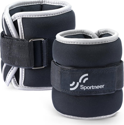 Ankle Weights Wrist Weights Pair of 1/2/4/6/10 LBS for Men Women Kids Strength Training Wrist and Ankle Weights Set with Reflective Strips for Dancing Running Walking Fitness Workout Gym