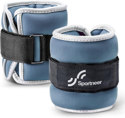 Ankle Weights Wrist Weights Pair of 1/2/4/6/10 LBS for Men Women Kids Strength Training Wrist and Ankle Weights Set with Reflective Strips for Dancing Running Walking Fitness Workout Gym