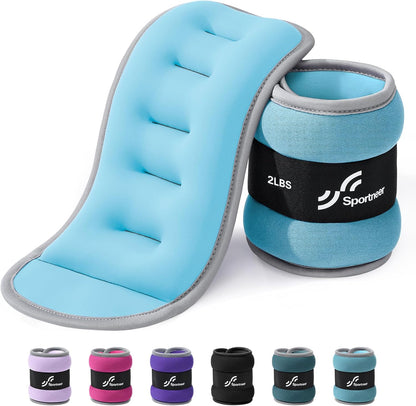 Ankle Weights Wrist Weights Pair of 1/2/4/6/10 LBS for Men Women Kids Strength Training Wrist and Ankle Weights Set with Reflective Strips for Dancing Running Walking Fitness Workout Gym