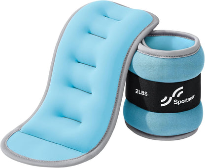 Ankle Weights Wrist Weights Pair of 1/2/4/6/10 LBS for Men Women Kids Strength Training Wrist and Ankle Weights Set with Reflective Strips for Dancing Running Walking Fitness Workout Gym