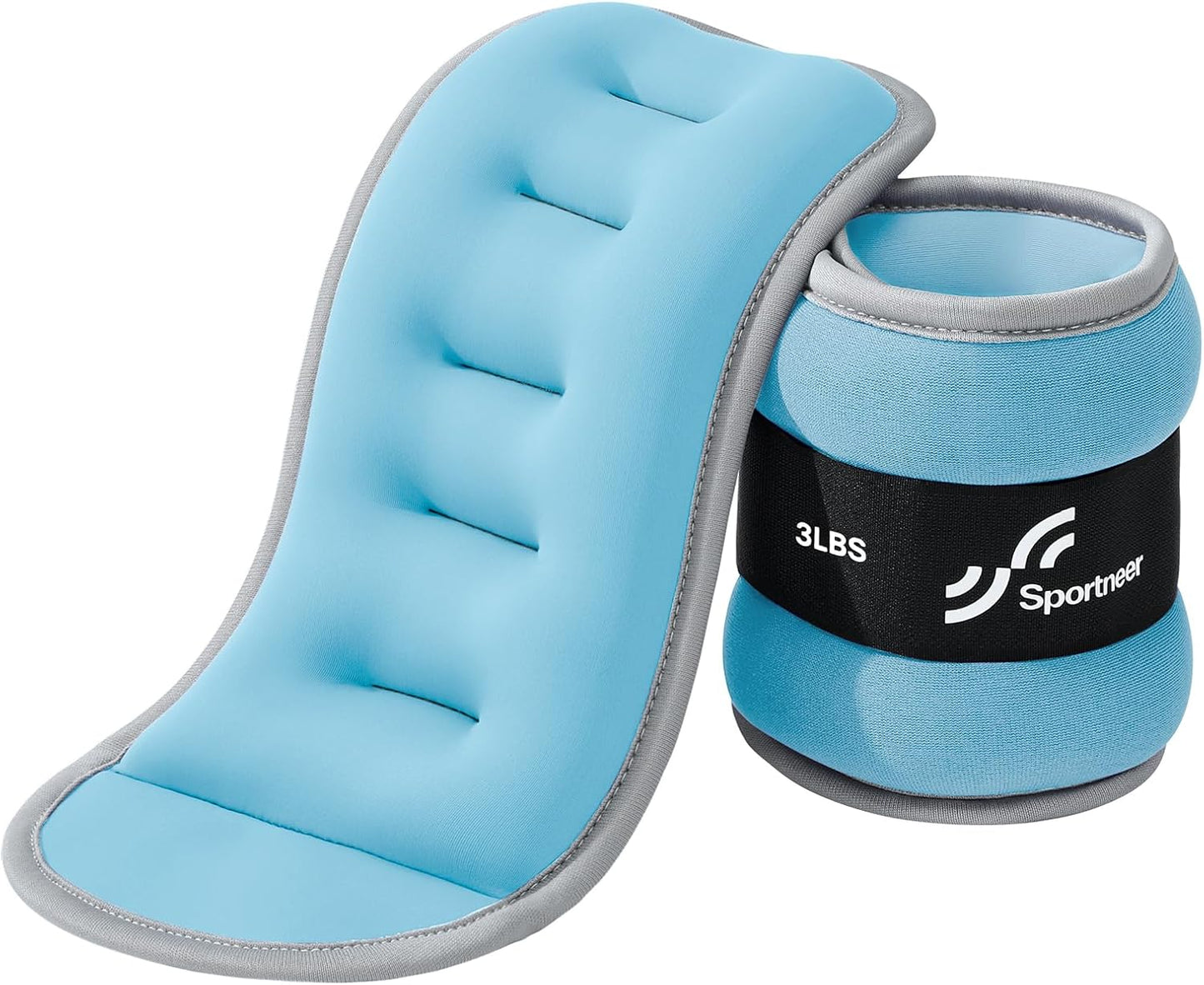 Ankle Weights Wrist Weights Pair of 1/2/4/6/10 LBS for Men Women Kids Strength Training Wrist and Ankle Weights Set with Reflective Strips for Dancing Running Walking Fitness Workout Gym