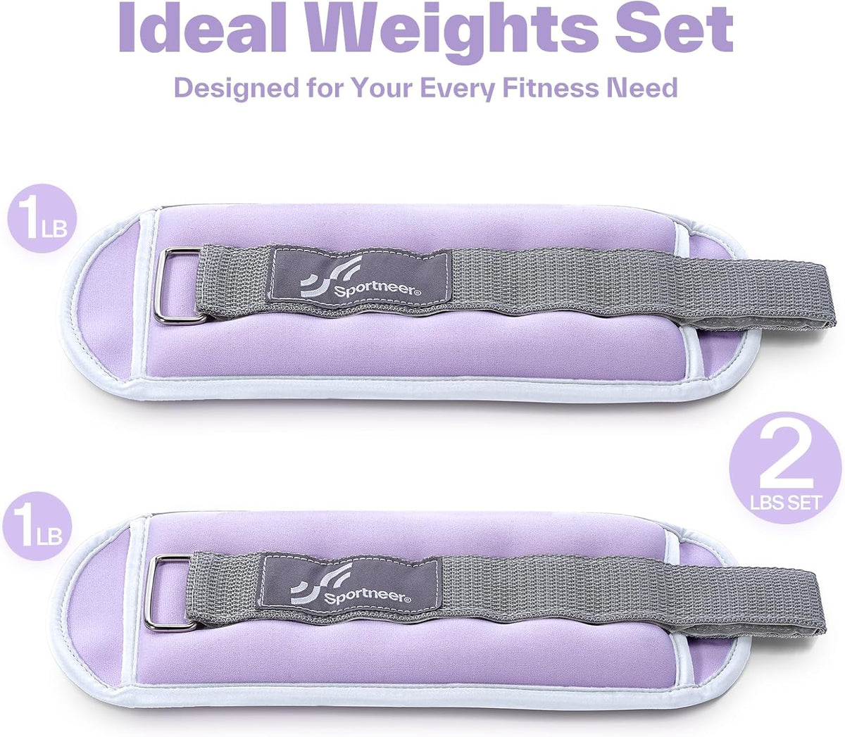 Ankle Weights Wrist Weights Pair of 1/2/4/6/10 LBS for Men Women Kids Strength Training Wrist and Ankle Weights Set with Reflective Strips for Dancing Running Walking Fitness Workout Gym