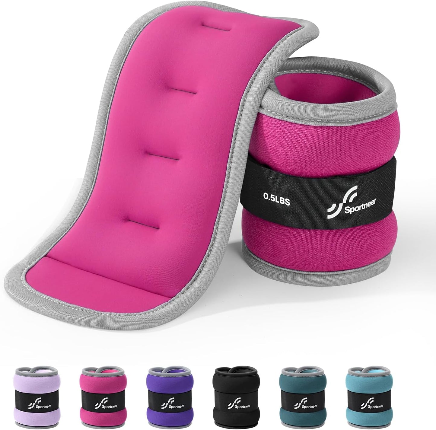 Ankle Weights Wrist Weights Pair of 1/2/4/6/10 LBS for Men Women Kids Strength Training Wrist and Ankle Weights Set with Reflective Strips for Dancing Running Walking Fitness Workout Gym