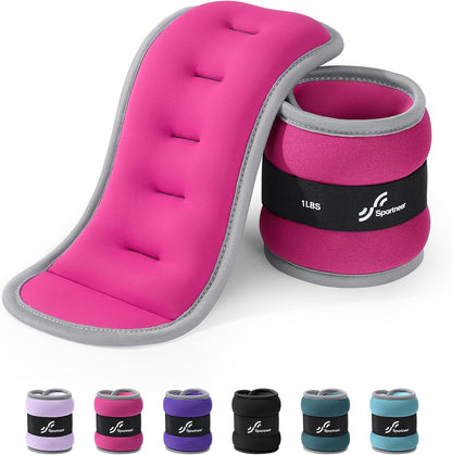 Ankle Weights Wrist Weights Pair of 1/2/4/6/10 LBS for Men Women Kids Strength Training Wrist and Ankle Weights Set with Reflective Strips for Dancing Running Walking Fitness Workout Gym