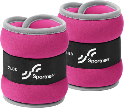 Ankle Weights Wrist Weights Pair of 1/2/4/6/10 LBS for Men Women Kids Strength Training Wrist and Ankle Weights Set with Reflective Strips for Dancing Running Walking Fitness Workout Gym