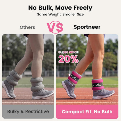 Ankle Weights Wrist Weights Pair of 1/2/4/6/10 LBS for Men Women Kids Strength Training Wrist and Ankle Weights Set with Reflective Strips for Dancing Running Walking Fitness Workout Gym
