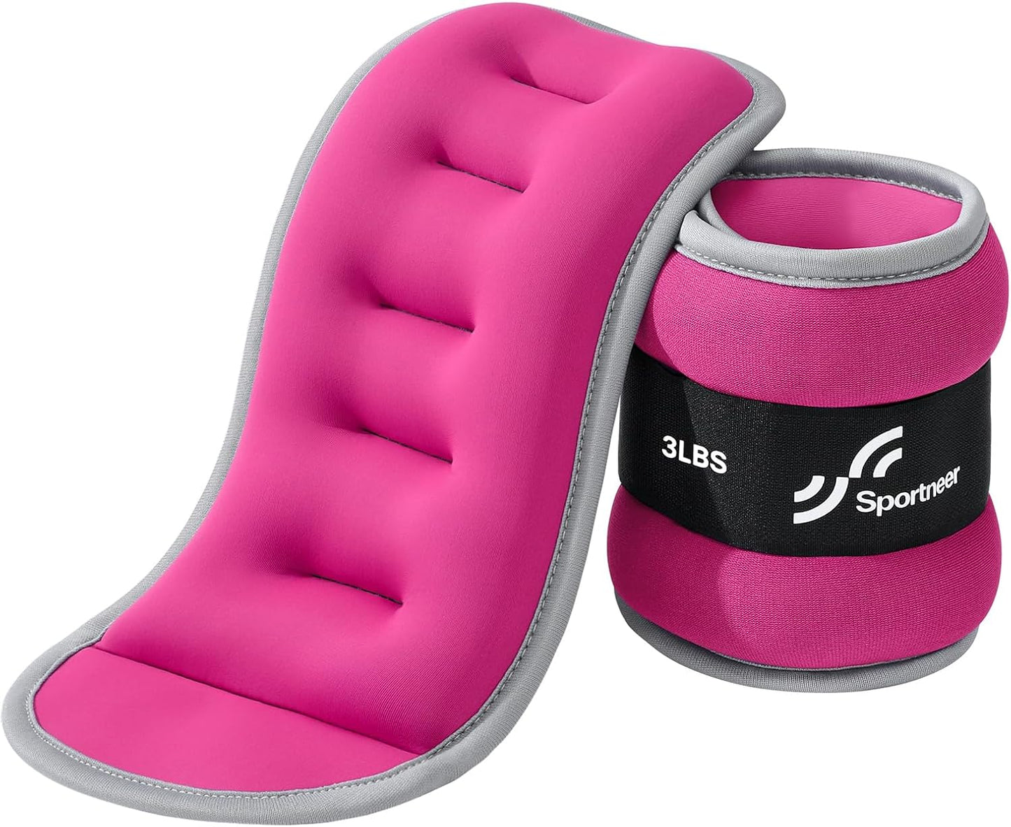Ankle Weights Wrist Weights Pair of 1/2/4/6/10 LBS for Men Women Kids Strength Training Wrist and Ankle Weights Set with Reflective Strips for Dancing Running Walking Fitness Workout Gym