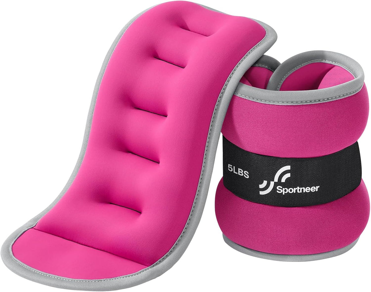 Ankle Weights Wrist Weights Pair of 1/2/4/6/10 LBS for Men Women Kids Strength Training Wrist and Ankle Weights Set with Reflective Strips for Dancing Running Walking Fitness Workout Gym